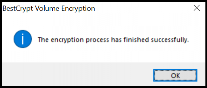 Screenshot Step 4.2 Encrypt with BestCrypt Volume Encryption