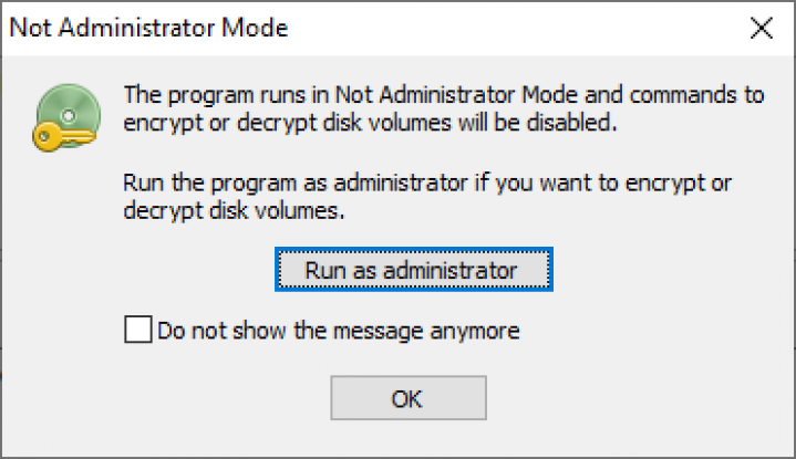 How to Encrypt External Hard Drives - Windows 10, Run as Admin screenshot