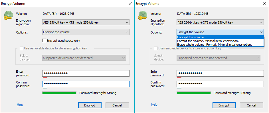 Encrypt Volume