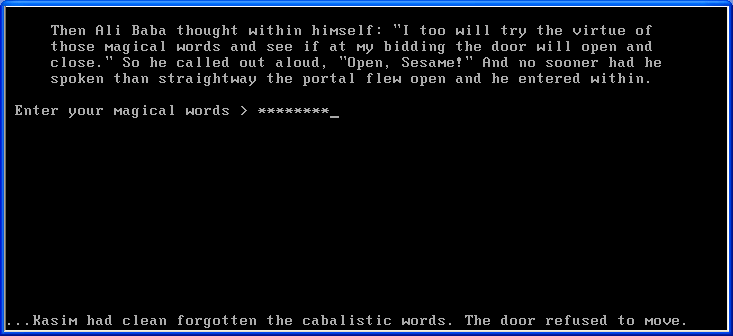 Boot-time prompt text