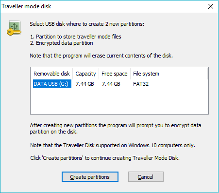 Traveller mode Disk