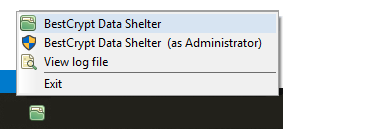 BestCrypt Data Shelter system tray icon
