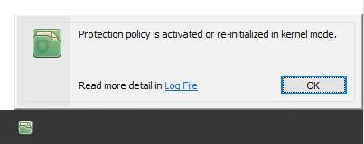 Policy change notification