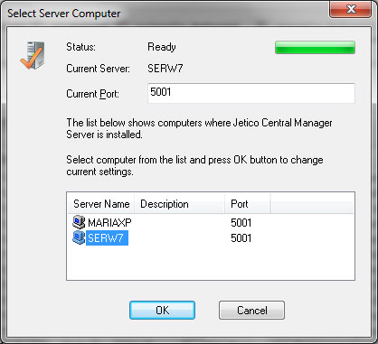 Select Database Server