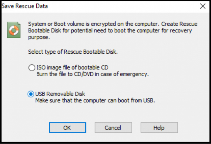 Screenshot Step 2 Rescue Disk