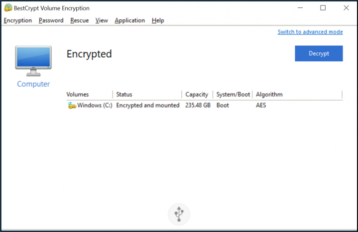 Screenshot Step 5 Simple Interface for BestCrypt Volume Encryption