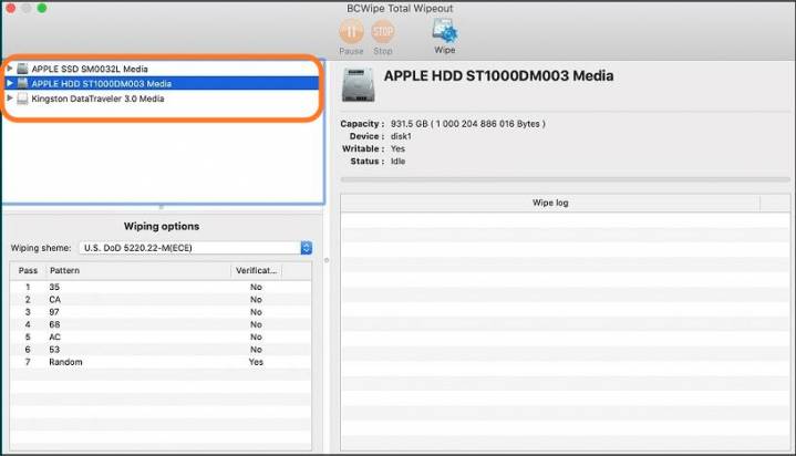 Screenshot wipe MacBook clean step5 T2 select drive