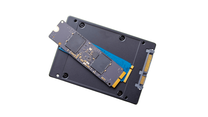Image showing a real NVMe SSD drive ready to be wiped